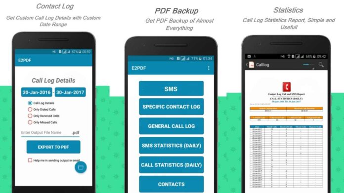 E2PDF SMS Call Backup