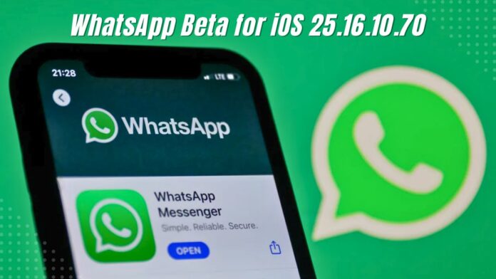 WhatsApp Beta for iOS 25.16.10.70