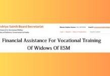 RMEWF Financial Assistance for Vocational Training of Widows of Ex-Servicemen