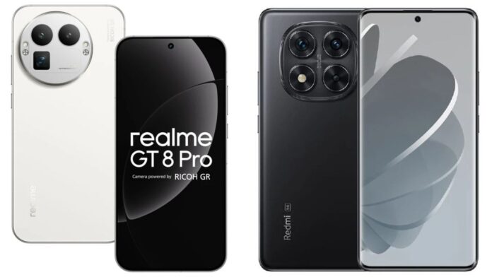 realme GT 8 Pro vs Redmi Note 14 Pro realme GT 8 Pro vs Redmi Note 14 Pro