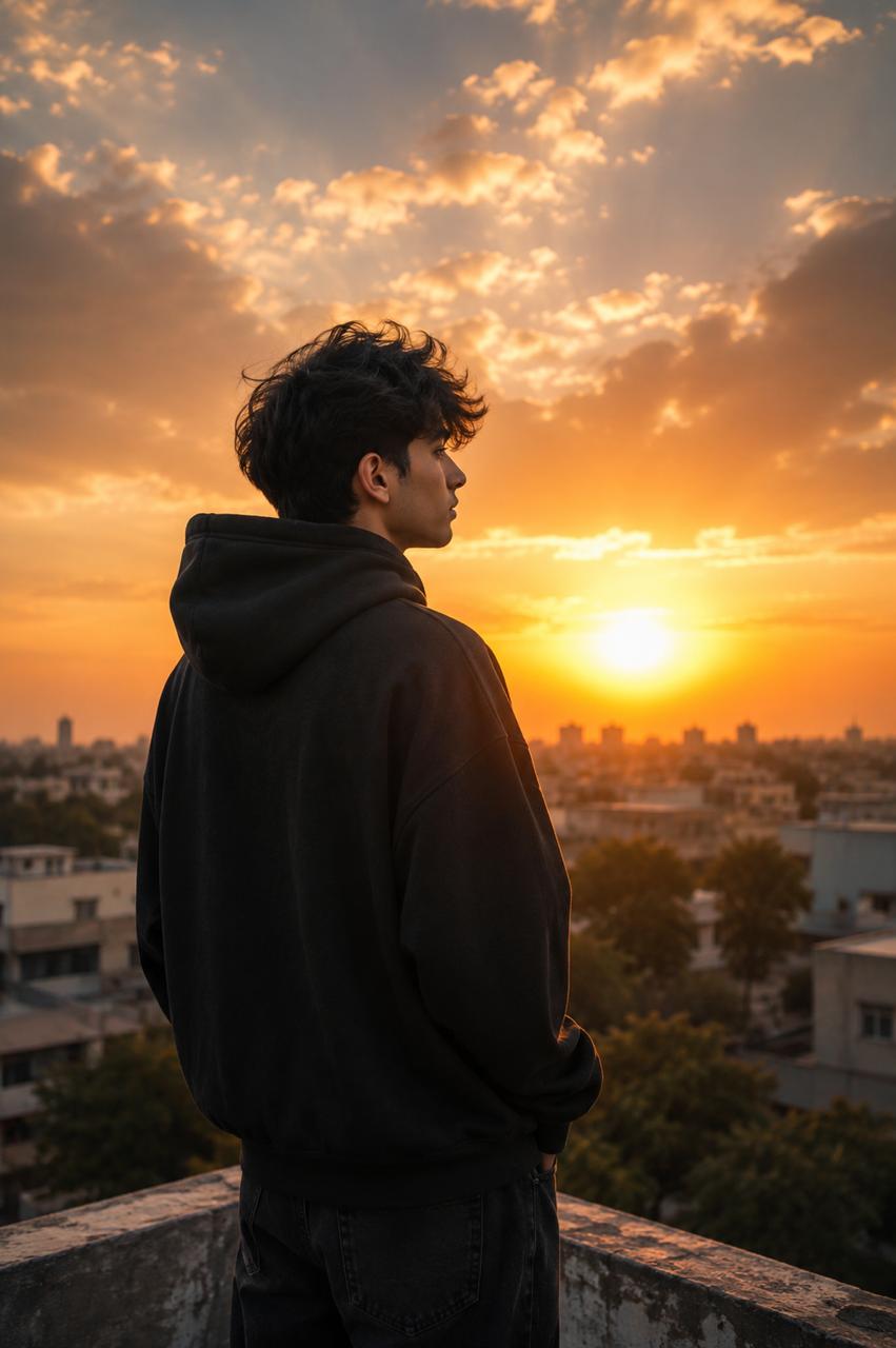 Glowing Sunset Sun Prompt