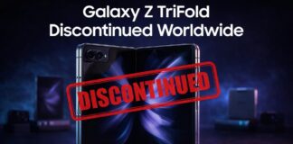 Samsung Galaxy Z TriFold Discontinued