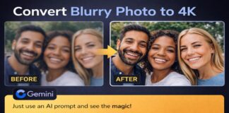 convert blurry photo to 4K