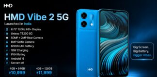 HMD Vibe 2 5G smartphone