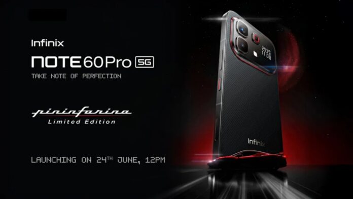 Infinix Note 60 Pro Pininfarina Edition design