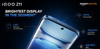 iQOO Z11 curved AMOLED display teaser